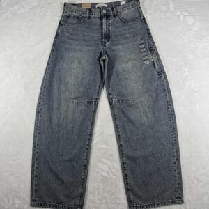 Pacsun Baggy Jeans Men's‎ 32x30 Blue Denim Wide Leg Mid Rise Casual Comfort NWT